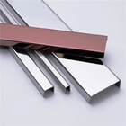 Polished Stainless Steel Tile Trim Profile Decoration U Shaped 0.28mm 0.25mm