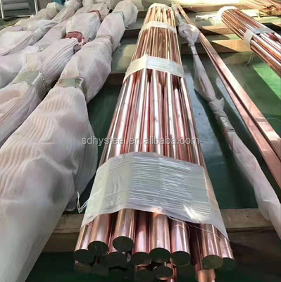 سعر جيد C11000 النحاس النحاس النقي جداً قضيب القضيب المستدير الطول المسطح 300-6000 الانترنت